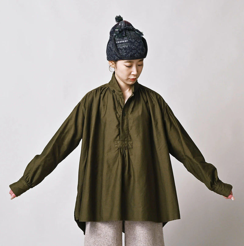 45R Yoko Sateen Shawl Collar Blouse - Image 8