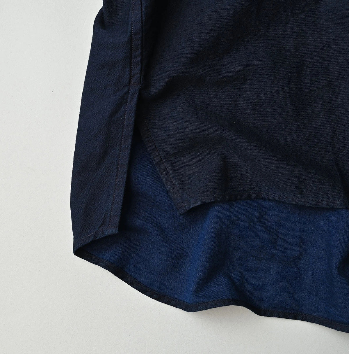 45R Indigo Yoko Sateen Shawl Collar Blouse - Image 19