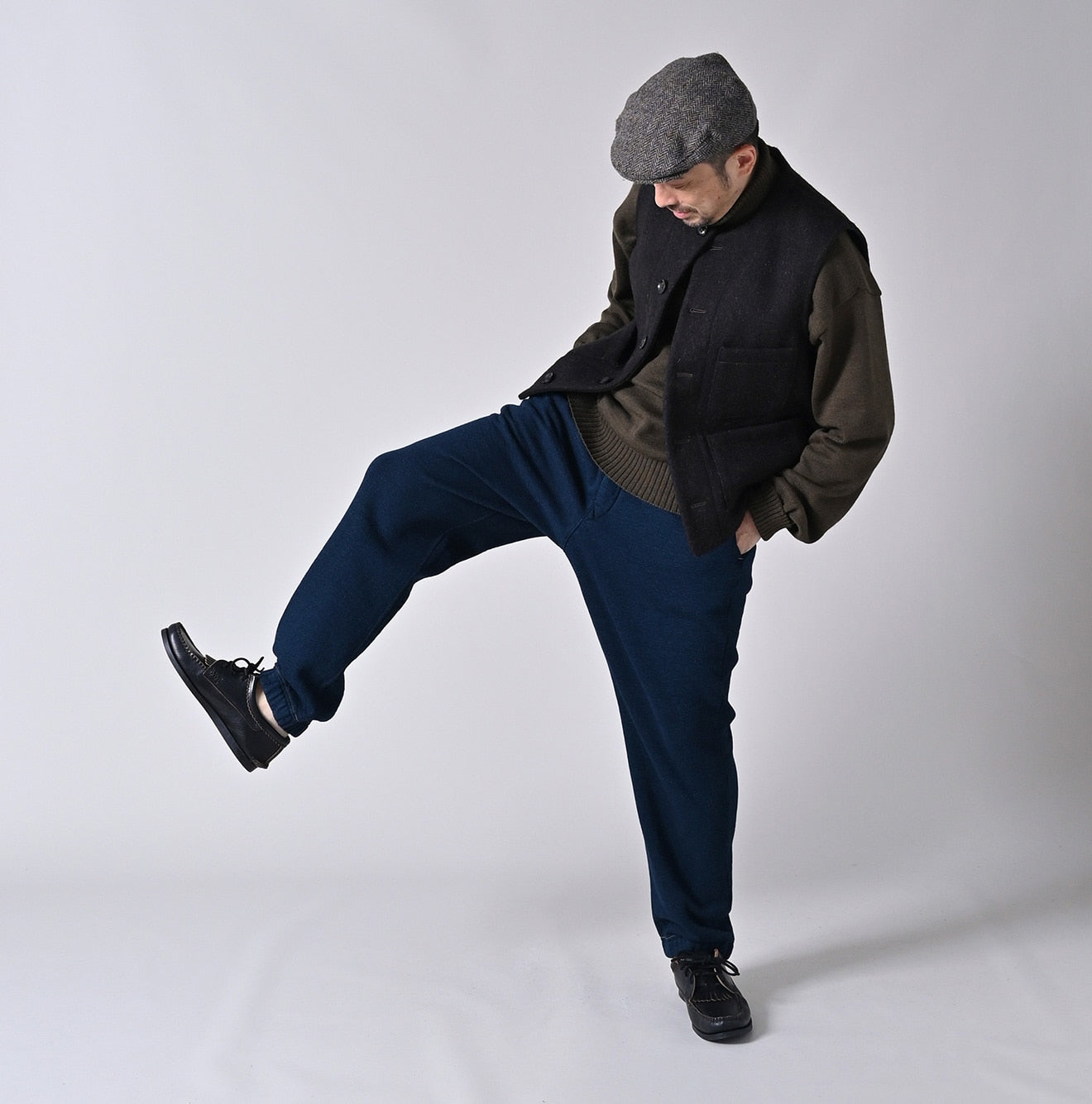 45R Indigo Heritage 908 Cotton Fleece Sweat Pants