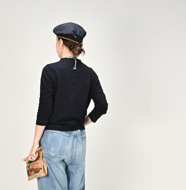 Indigo Sqaure T-shirt - 45R by 45rpm studio