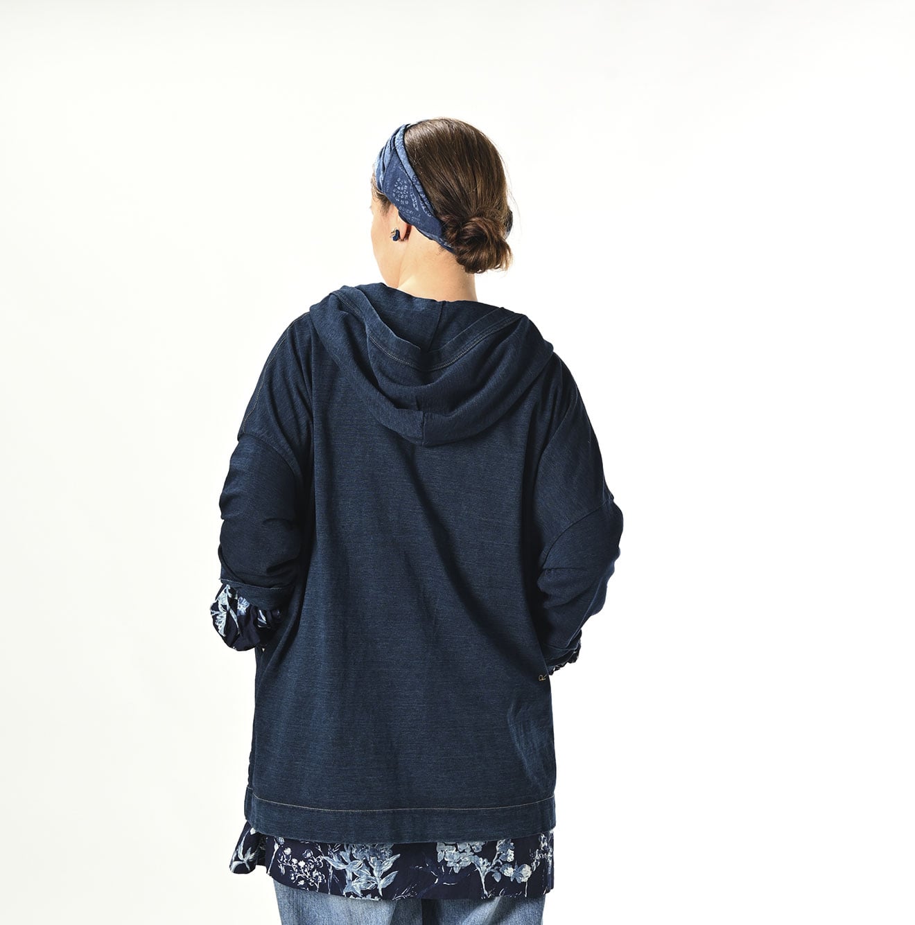 45R Indigo Dekoboko Tenjiku 908 Hoodie