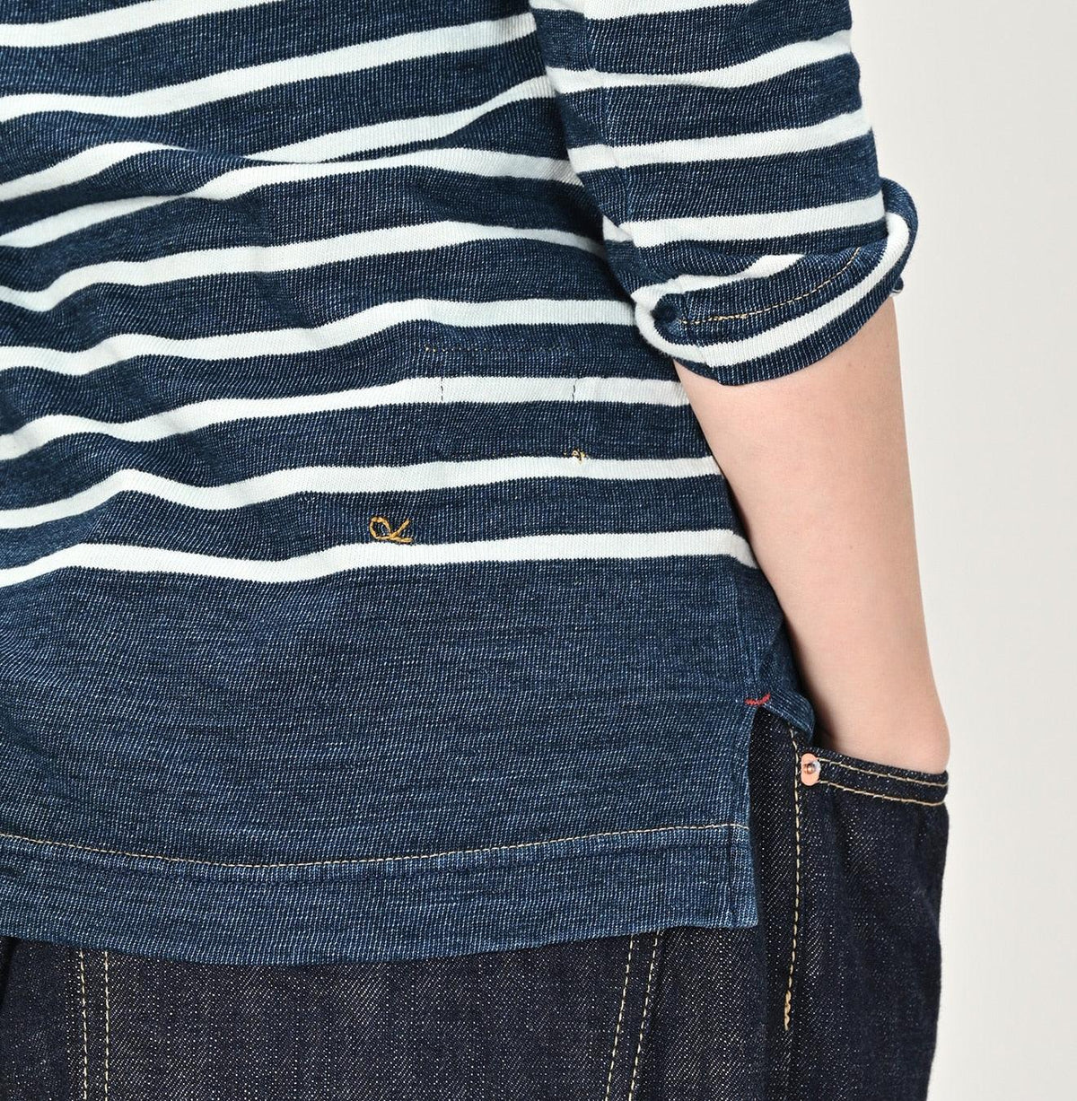 Indigo Basque 908 T-shirt (Size 2) - 45R by 45rpm studio