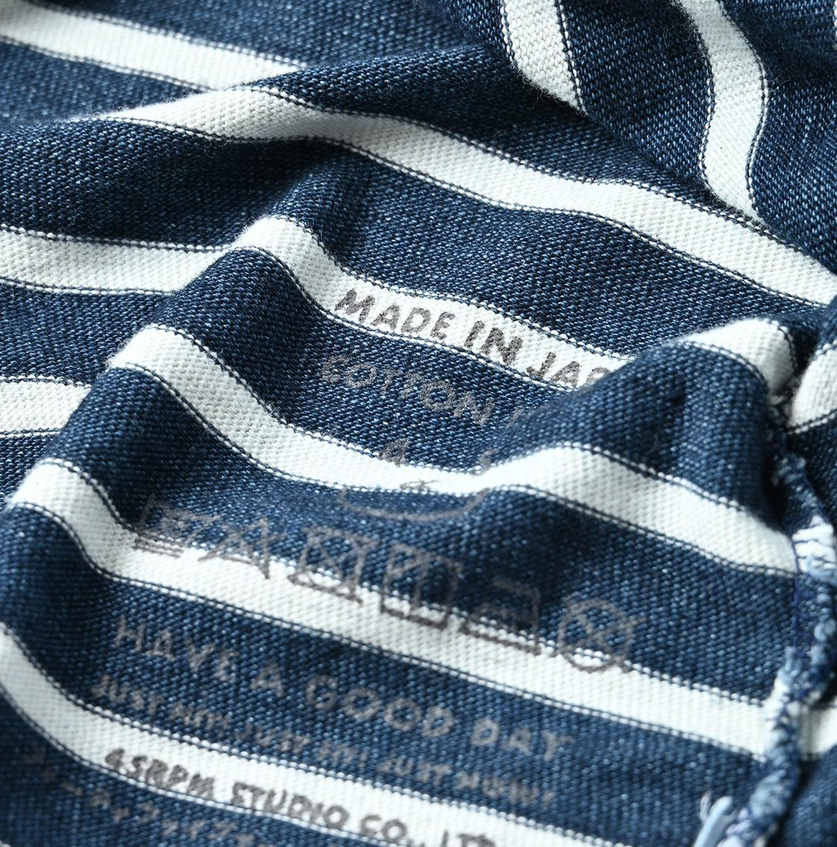 Indigo Basque 908 T-shirt (Size 2) - 45R by 45rpm studio