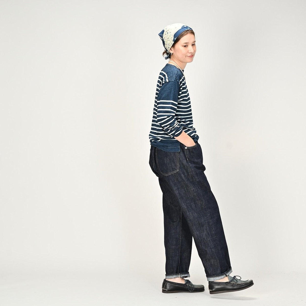 Indigo Basque 908 T-shirt (Size 2) - 45R by 45rpm studio