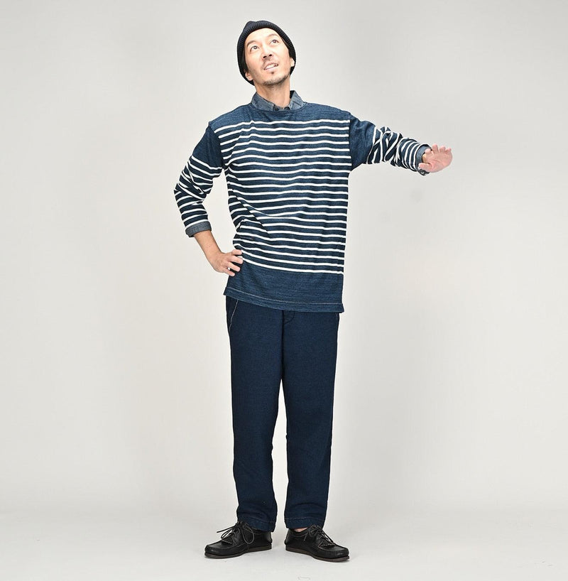 Indigo Basque 908 T-shirt (Size 3) - 45R by 45rpm studio