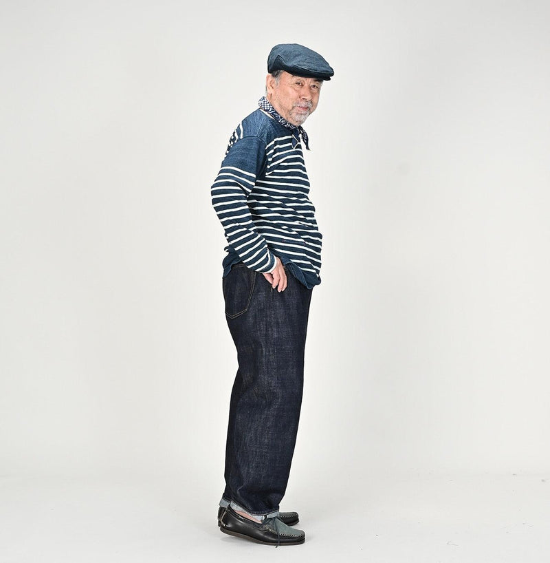 Indigo Basque 908 T-shirt (Size 3) - 45R by 45rpm studio