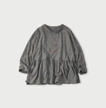 45R In the Raw Gathered Hime T-shirt (Top-dyed)