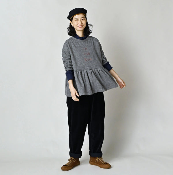 45R In the Raw Gathered Hime T-shirt (Top-dyed)
