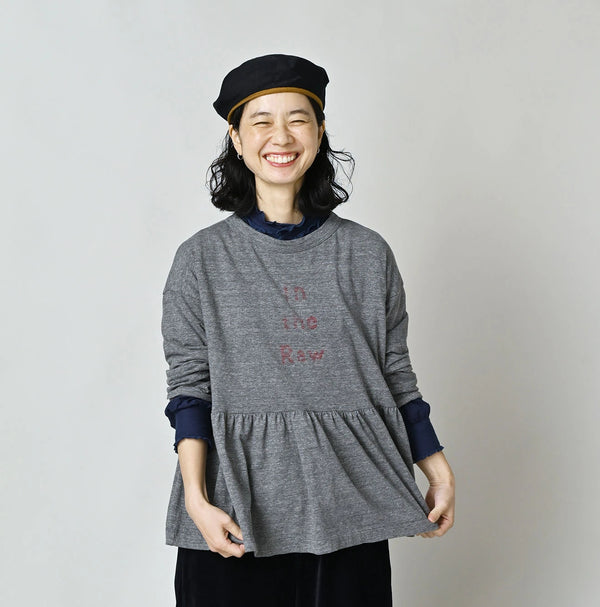 45R In the Raw Gathered Hime T-shirt (Top-dyed)