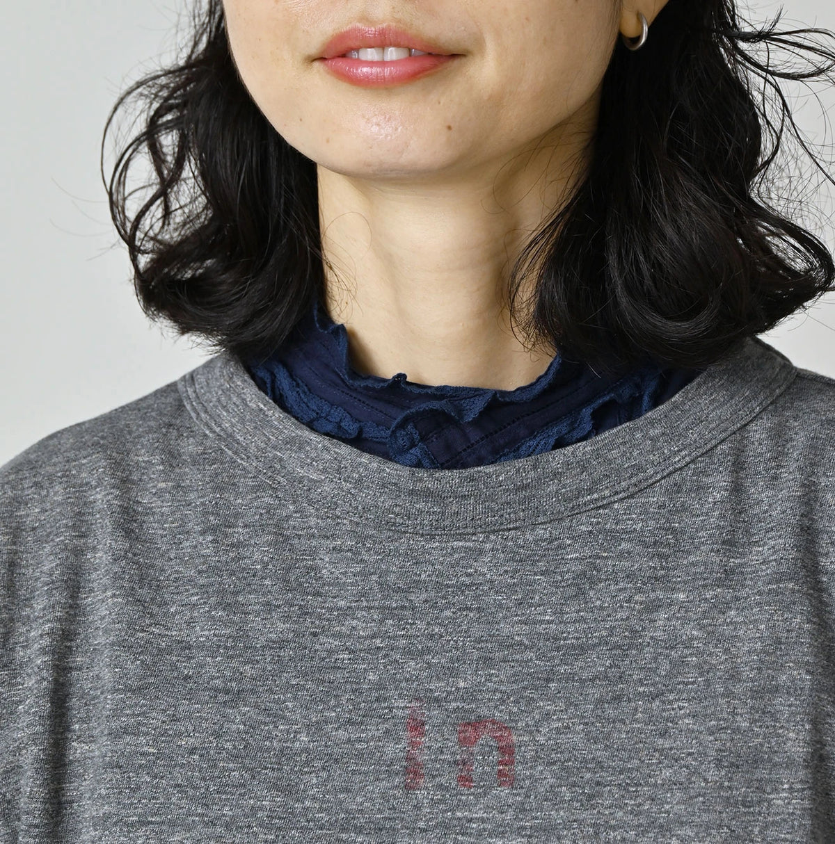 45R In the Raw Gathered Hime T-shirt (Top-dyed)