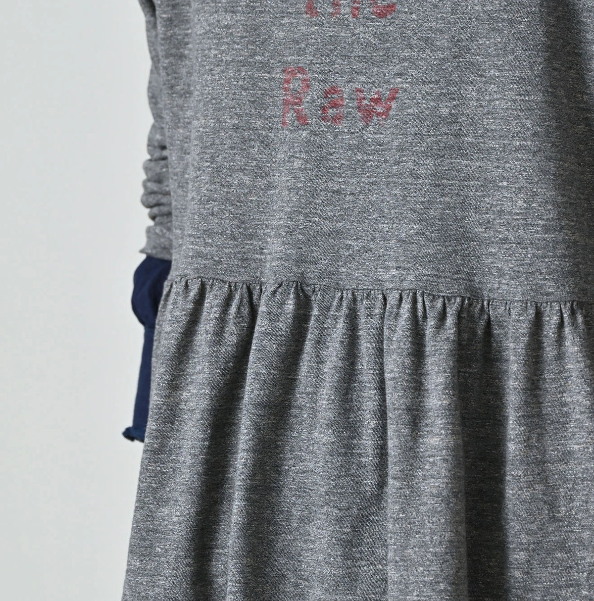 45R In the Raw Gathered Hime T-shirt (Top-dyed) - Image 9