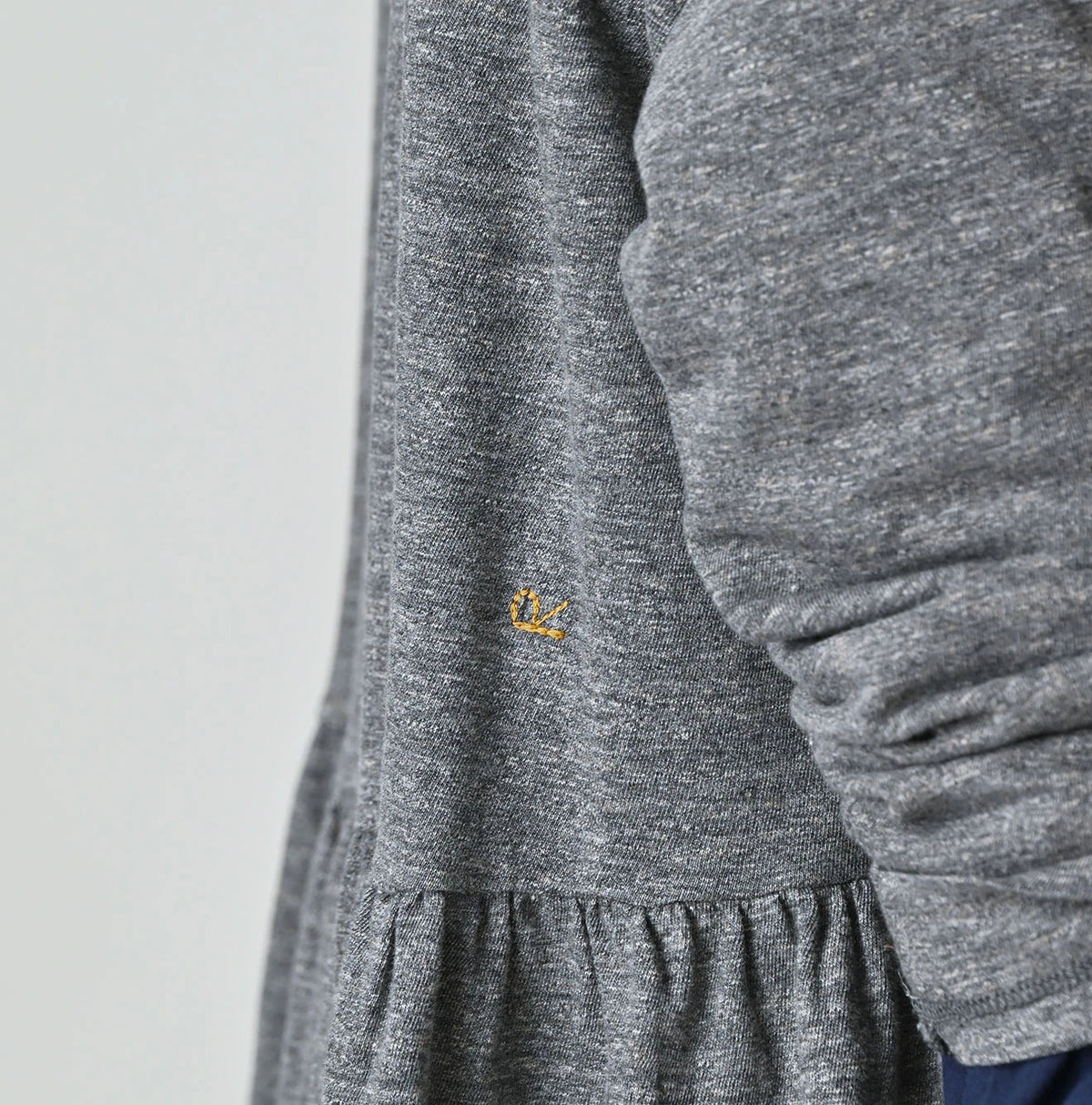 45R In the Raw Gathered Hime T-shirt (Top-dyed)