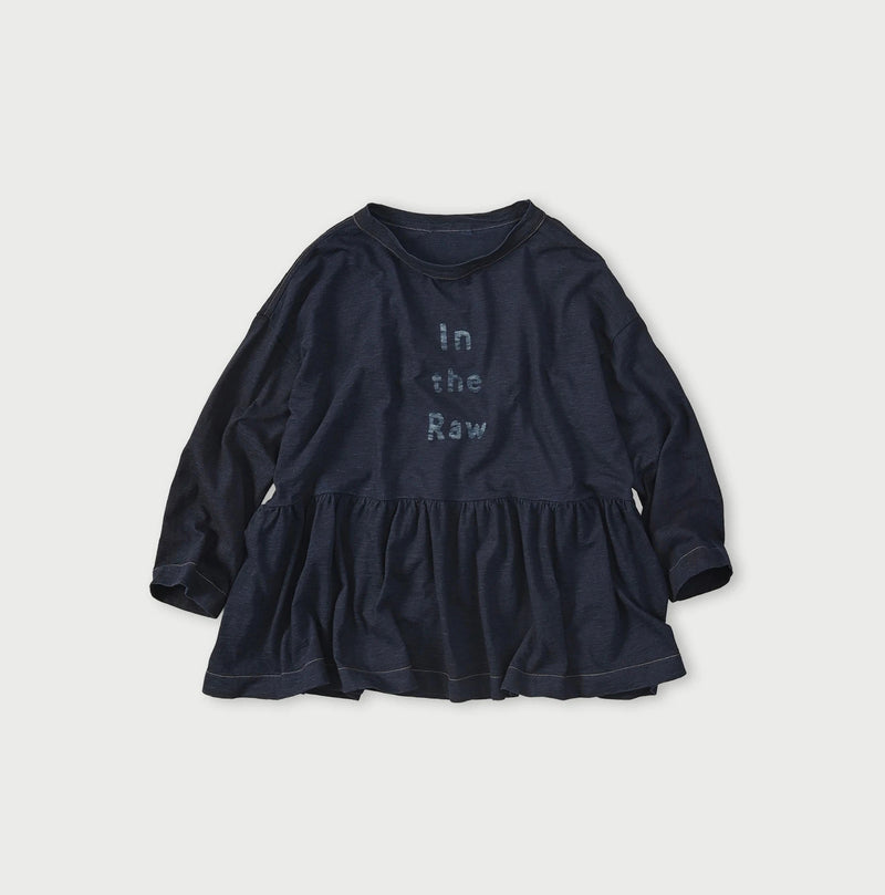 45R Indigo In the Raw Gathered Hime T-shirt - Image 1