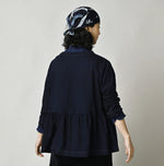 45R Indigo In the Raw Gathered Hime T-shirt