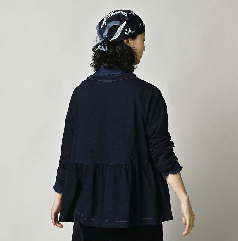 45R Indigo In the Raw Gathered Hime T-shirt - Image 5