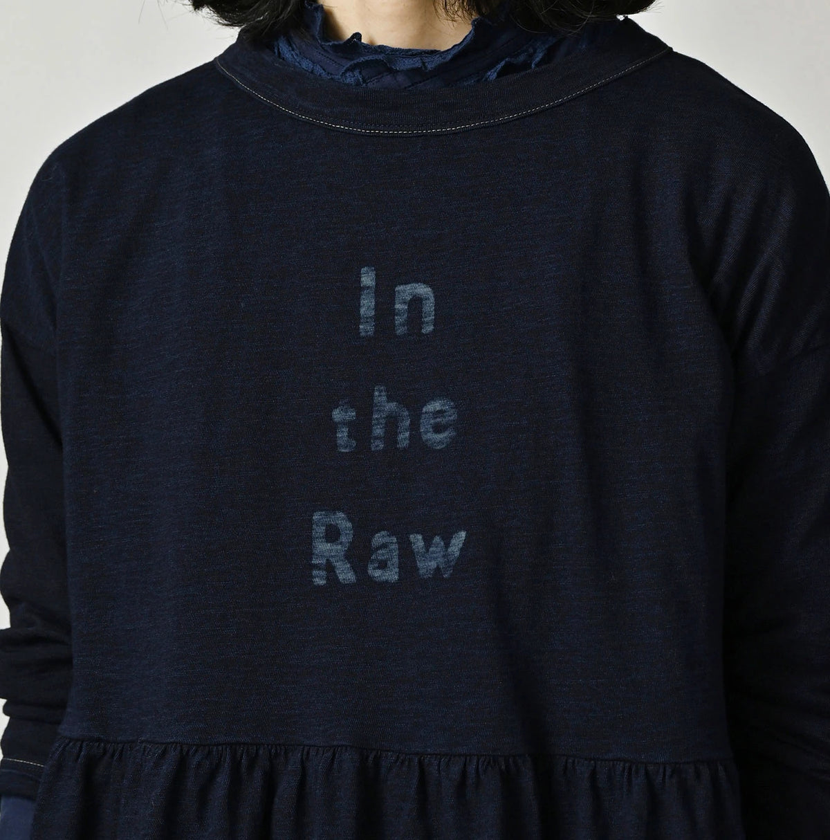 45R Indigo In the Raw Gathered Hime T-shirt - Image 8