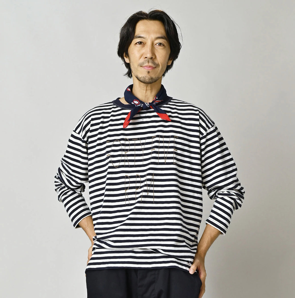 45R Stripe Umihiko Logo 908 T-shirt