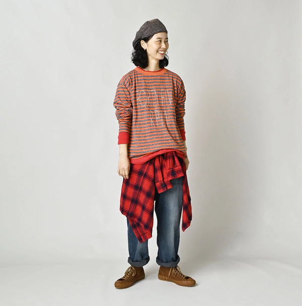 45R Stripe Umihiko Logo 908 T-shirt (Top-dyed)