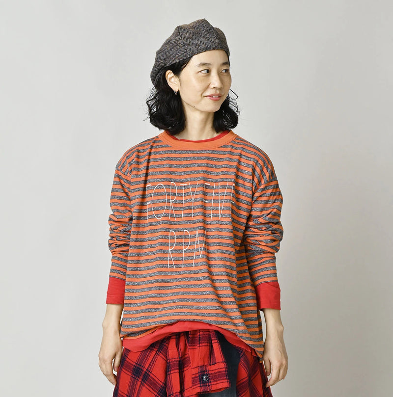 45R Stripe Umihiko Logo 908 T-shirt (Top-dyed) - Image 4