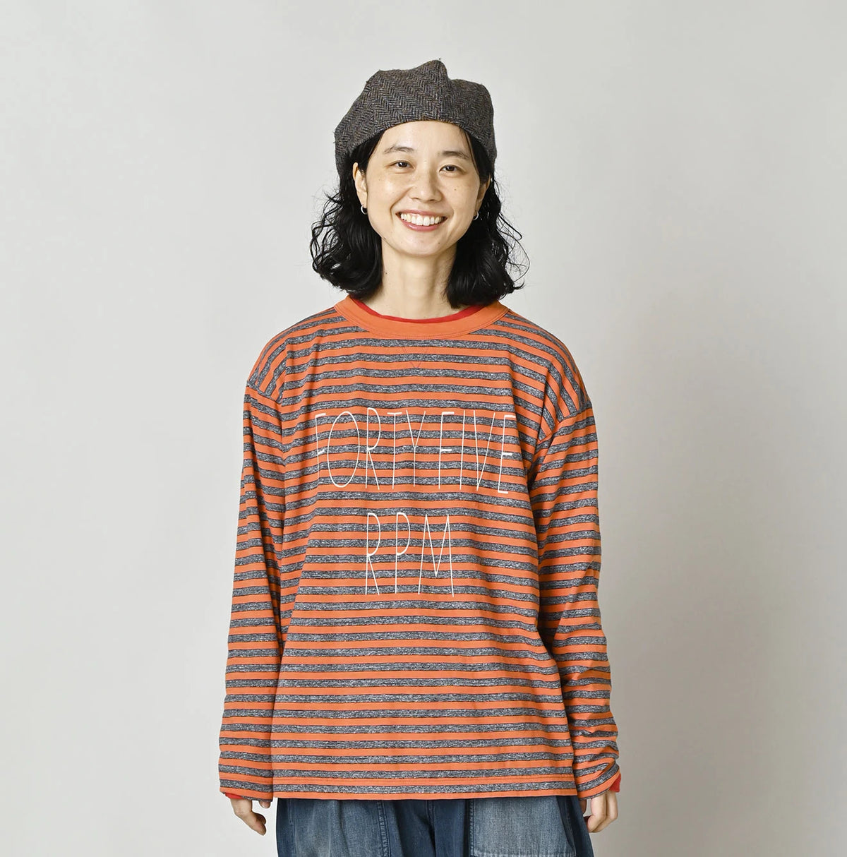 45R Stripe Umihiko Logo 908 T-shirt (Top-dyed) - Image 7