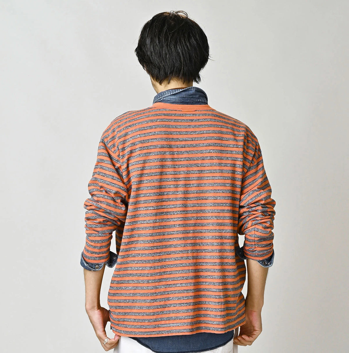 45R Stripe Umihiko Logo 908 T-shirt (Top-dyed) - Image 10