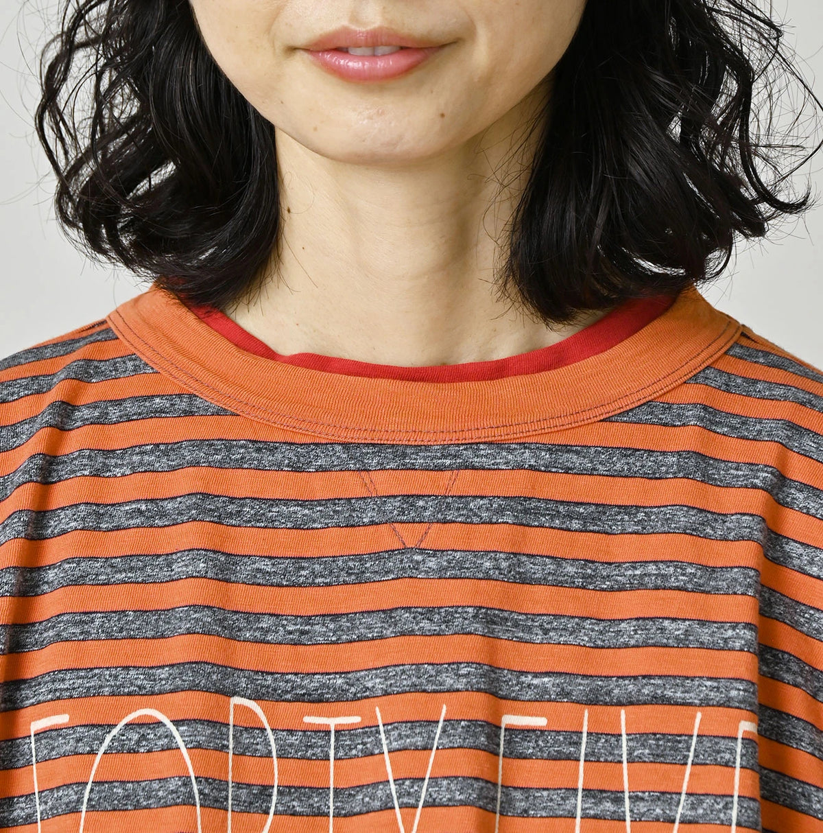 45R Stripe Umihiko Logo 908 T-shirt (Top-dyed) - Image 11