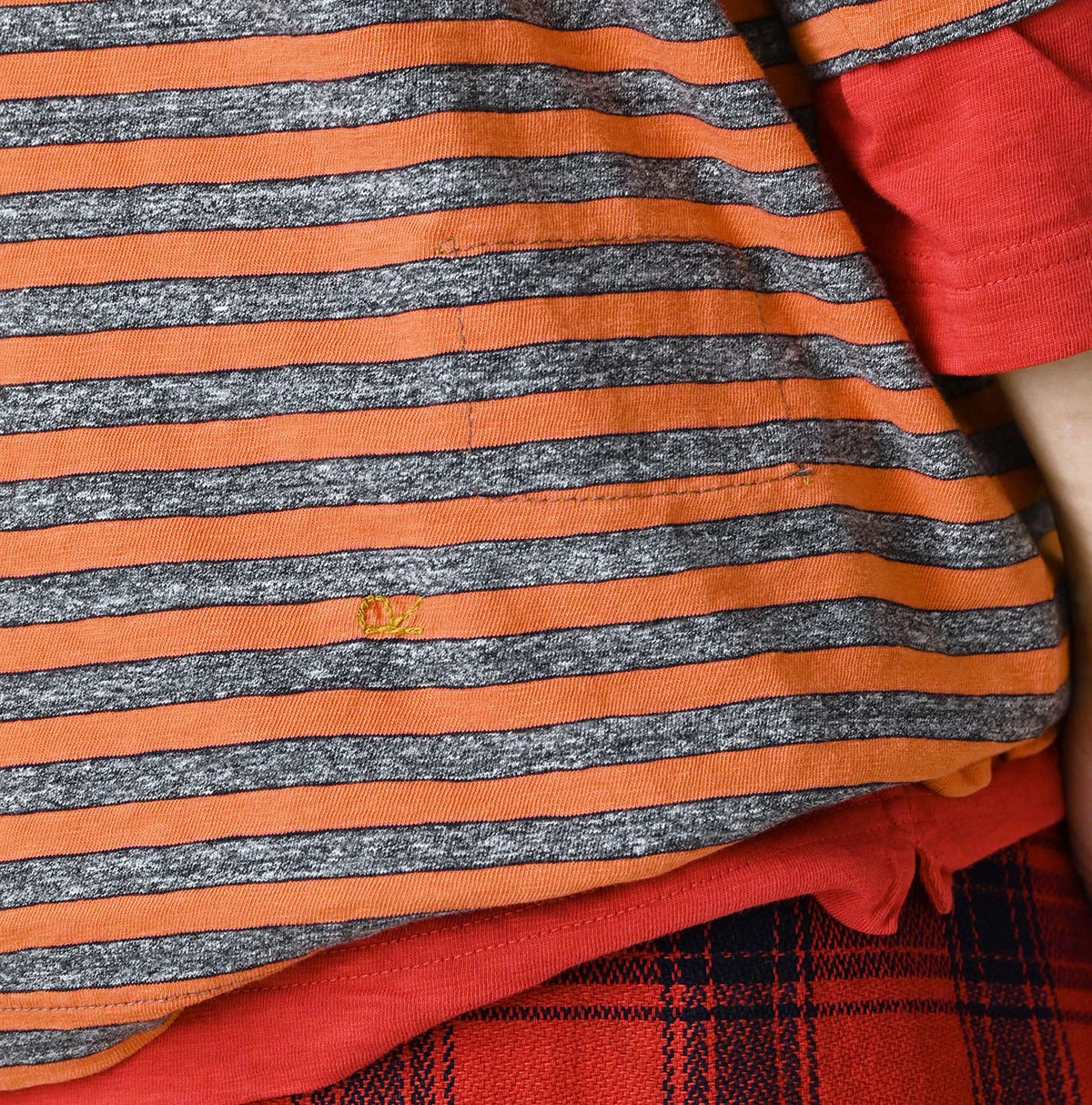 45R Stripe Umihiko Logo 908 T-shirt (Top-dyed)
