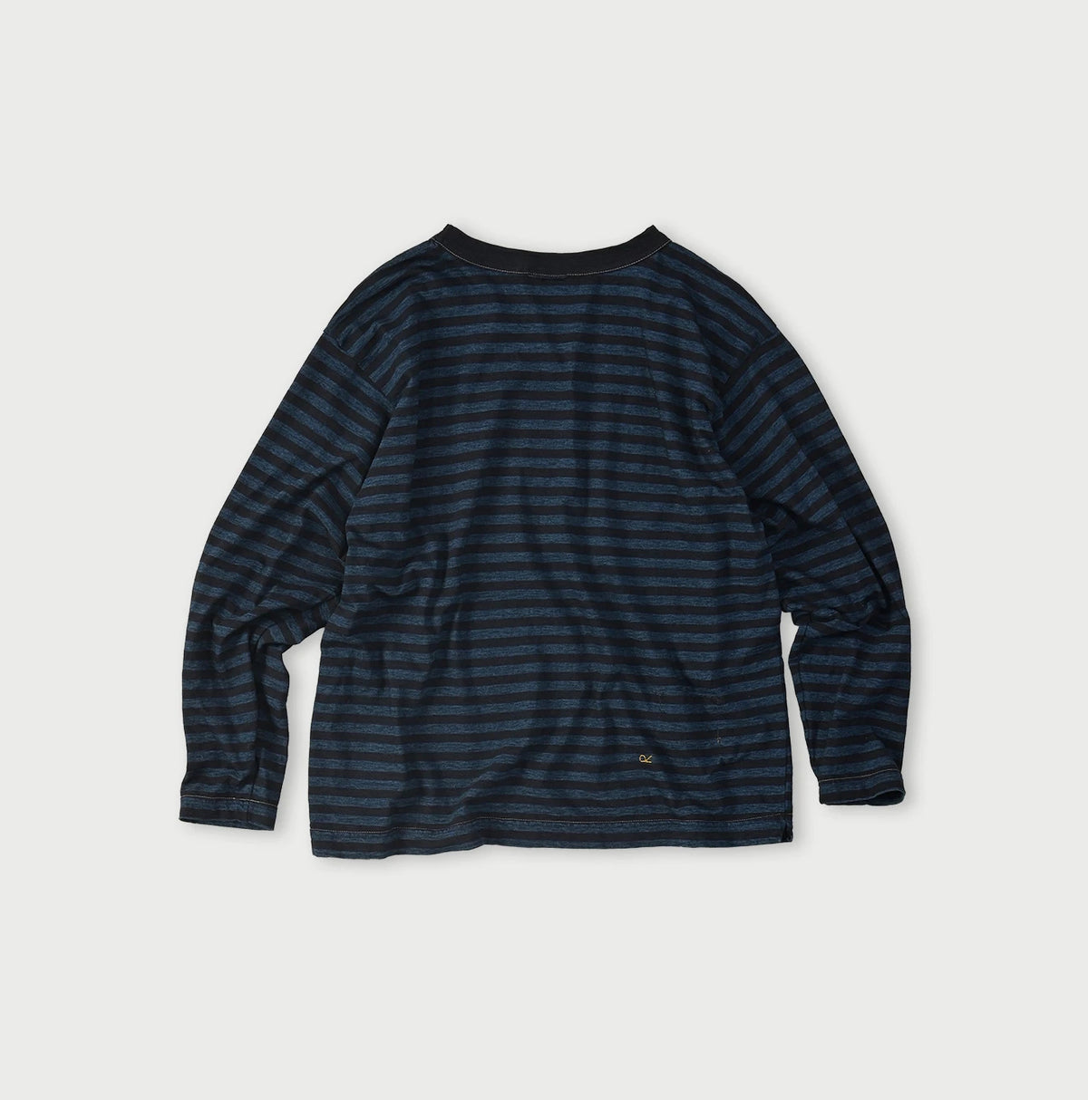 45R Indigo Stripe Umihiko Logo 908 T-shirt