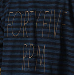 45R Indigo Stripe Umihiko Logo 908 T-shirt