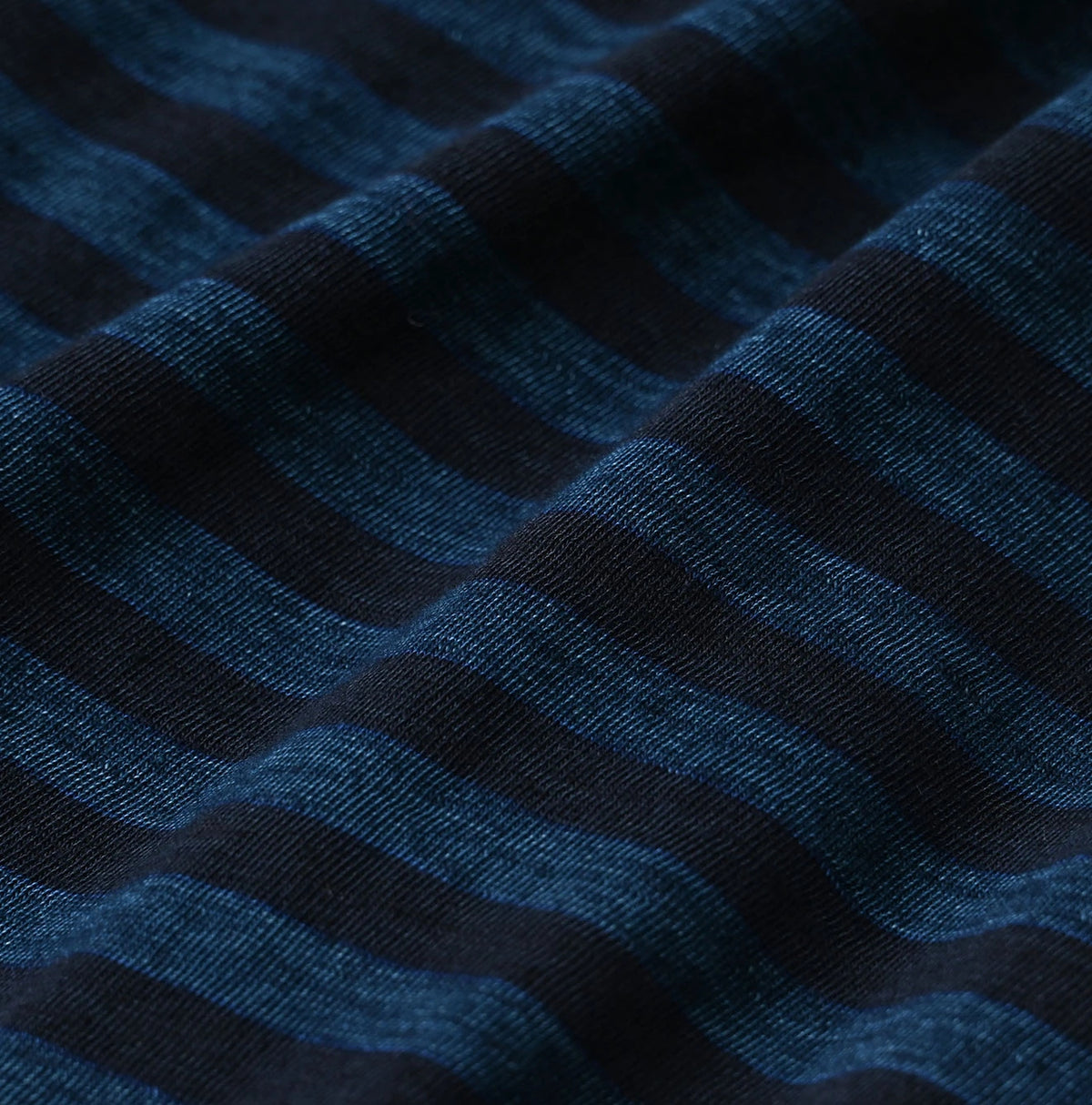 45R Indigo Stripe Umihiko Logo 908 T-shirt