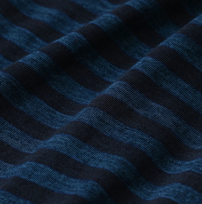 45R Indigo Stripe Umihiko Logo 908 T-shirt - Image 21
