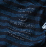 45R Indigo Stripe Umihiko Logo 908 T-shirt