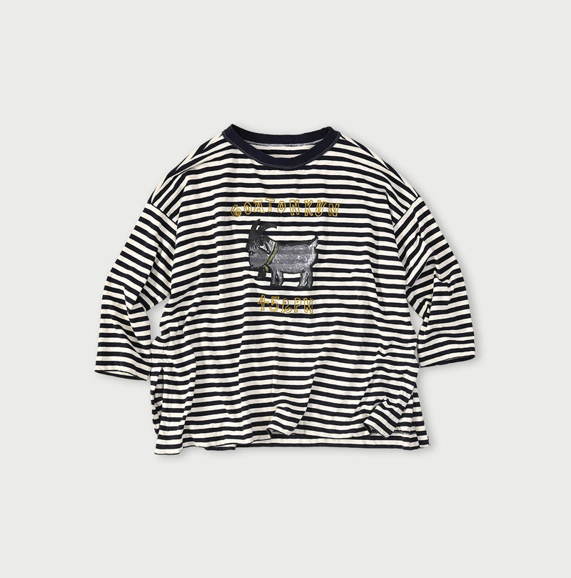 45R Stripe Big Slit Hiko Betouch Goaton T-shirt - Image 1