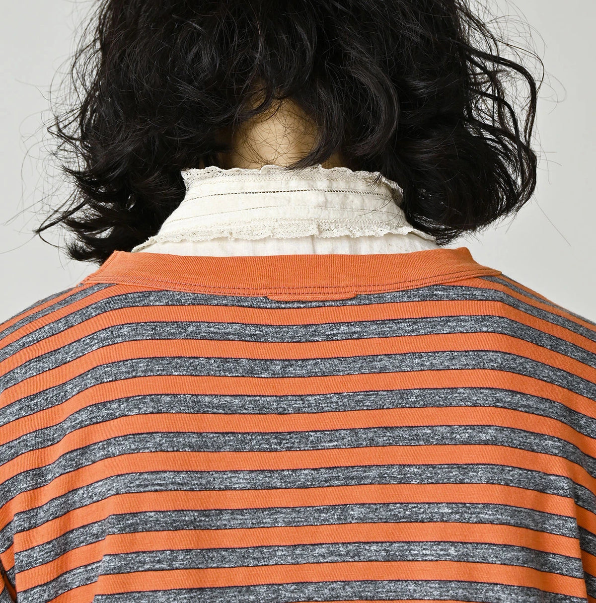 45R Stripe Big Slit Hiko Betouch Goaton T-shirt (Top-dyed) - Image 9