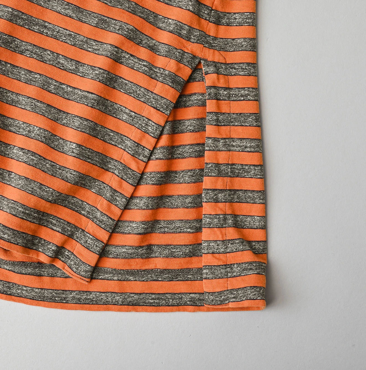 45R Stripe Big Slit Hiko Betouch Goaton T-shirt (Top-dyed)