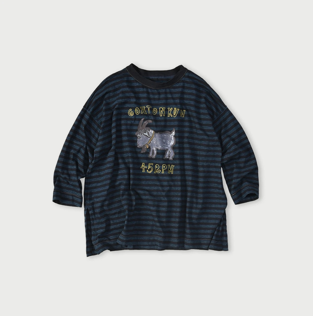 45R 半袖Tシャツ インディゴ染め ムーンプリント 45R's Signature Be-Loved T-shirts | Premium Cotton T-shirt with