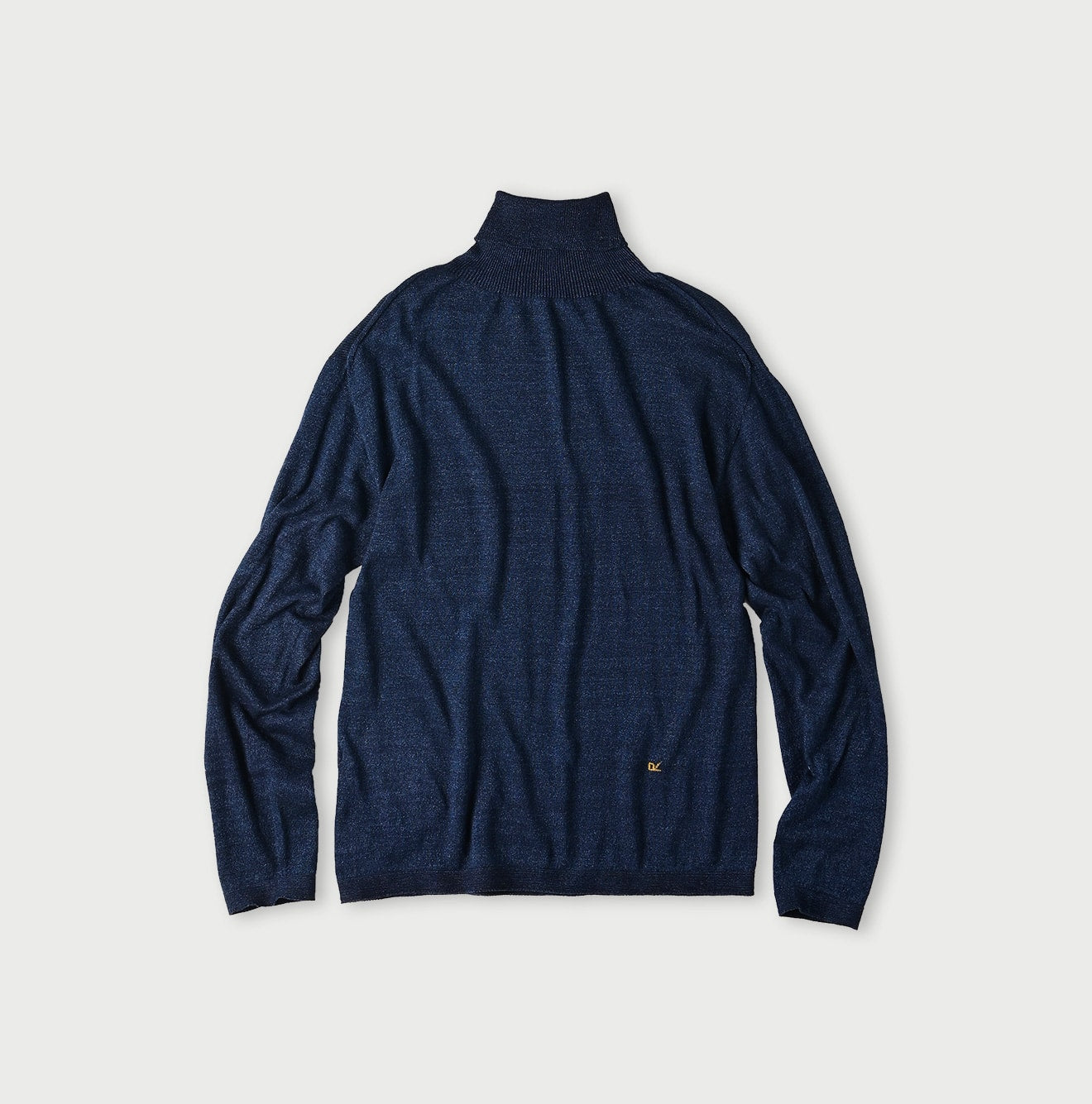 45R Indigo Super Gauze Wholegarment 908 Turtleneck