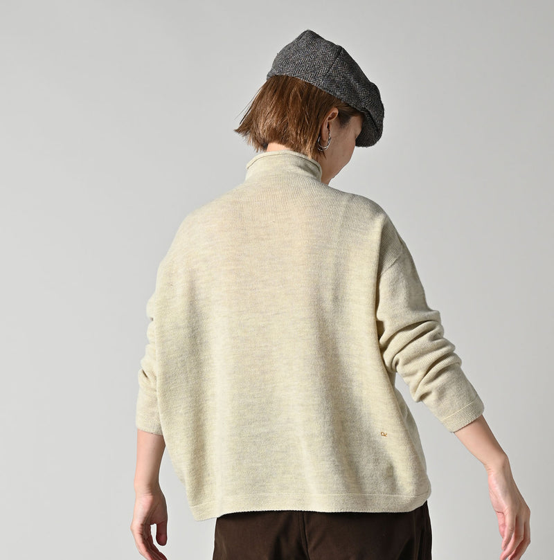 45R Float Felted M-turtleneck