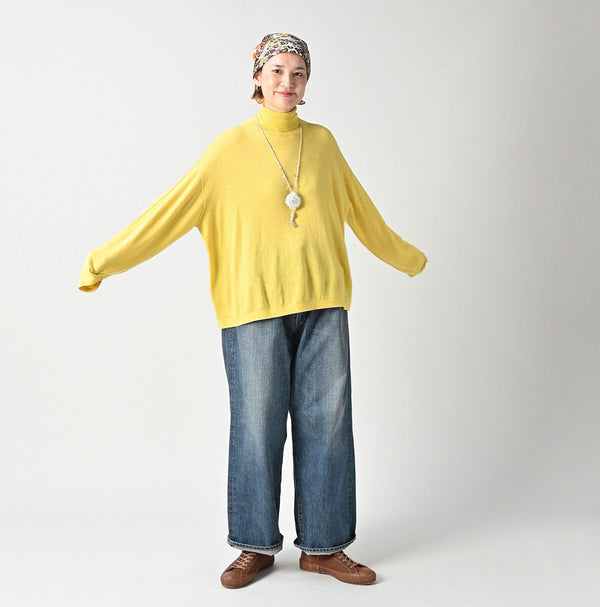 Super Gauze M-turtleneck