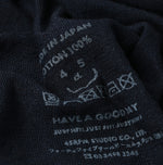 45R Indigo Super Gauze M-turtleneck