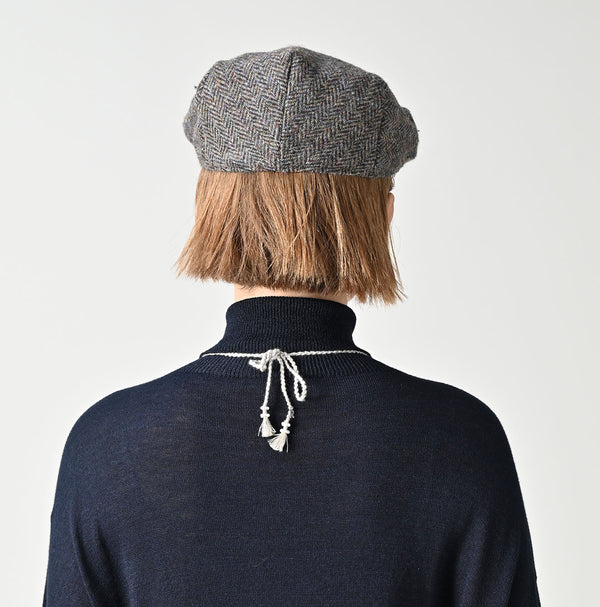 45R Indigo Super Gauze M-turtleneck