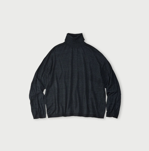 Indigo Super Gauze M-Hime Turtleneck