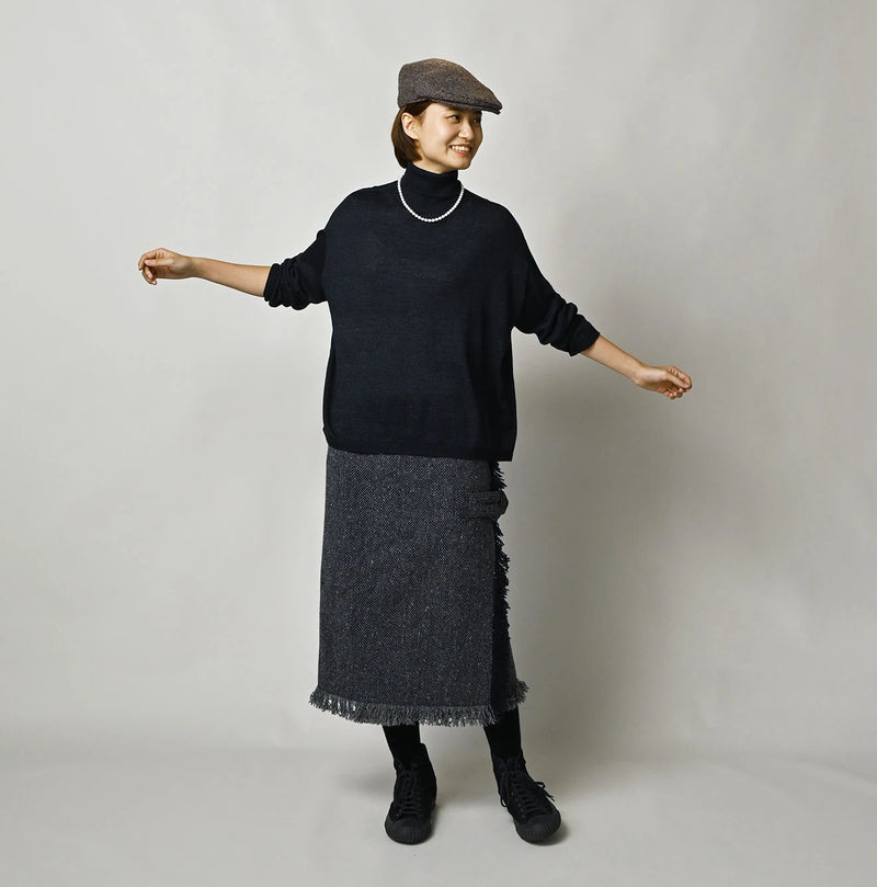 45R Indigo Super Gauze M-Hime Turtleneck - Image 2