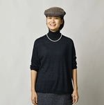45R Indigo Super Gauze M-Hime Turtleneck