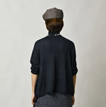 45R Indigo Super Gauze M-Hime Turtleneck