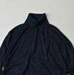 45R Indigo Super Gauze M-Hime Turtleneck