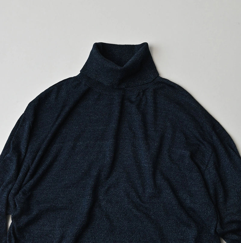 45R Indigo Super Gauze M-Hime Turtleneck - Image 17