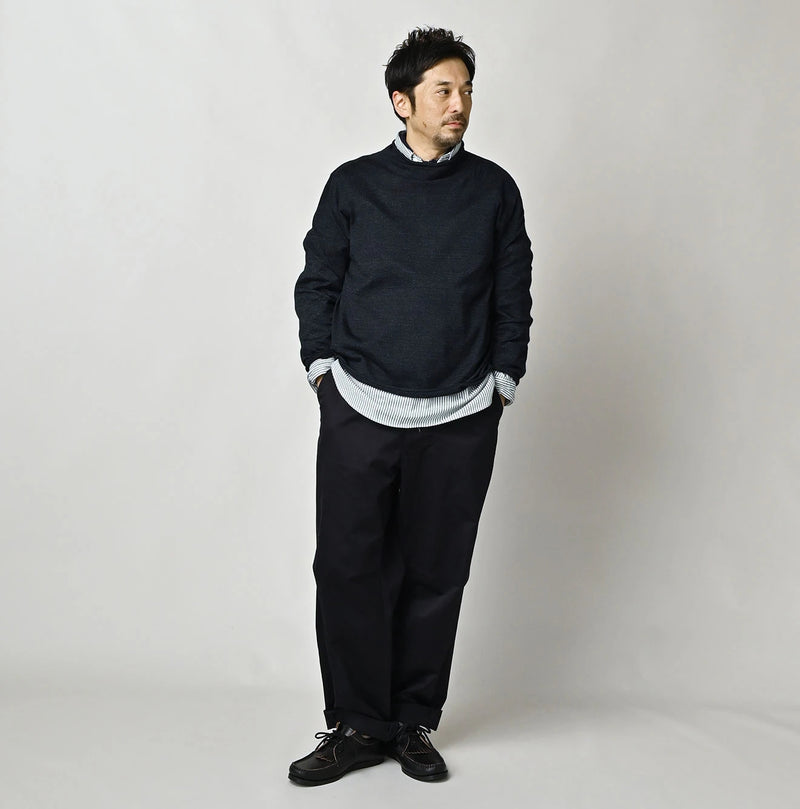 45R Indigo Super Gauze Yamahiko Sweater - Image 3