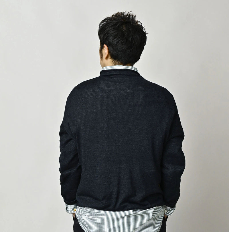 45R Indigo Super Gauze Yamahiko Sweater - Image 9