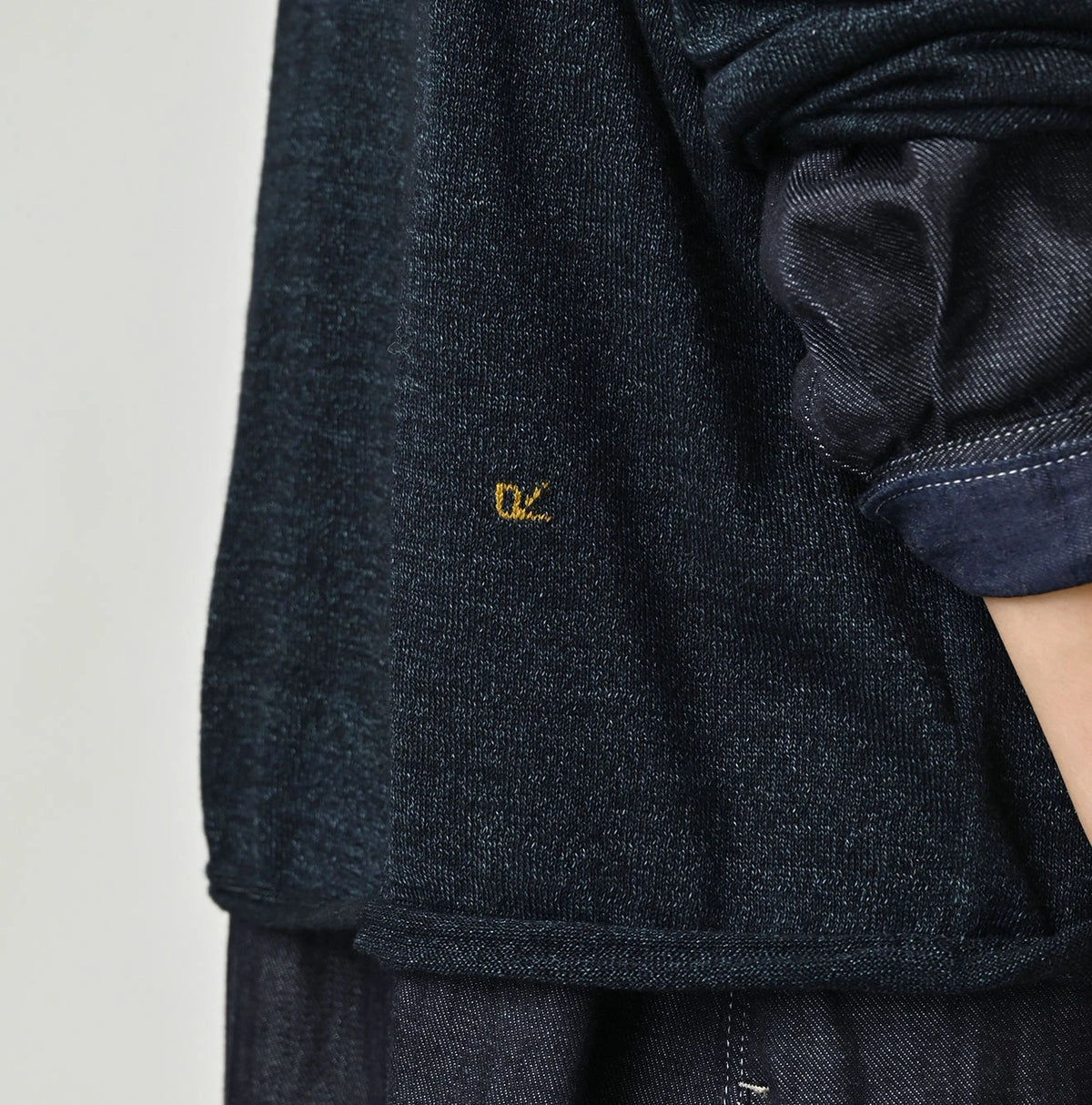45R Indigo Super Gauze Yamahiko Sweater - Image 13